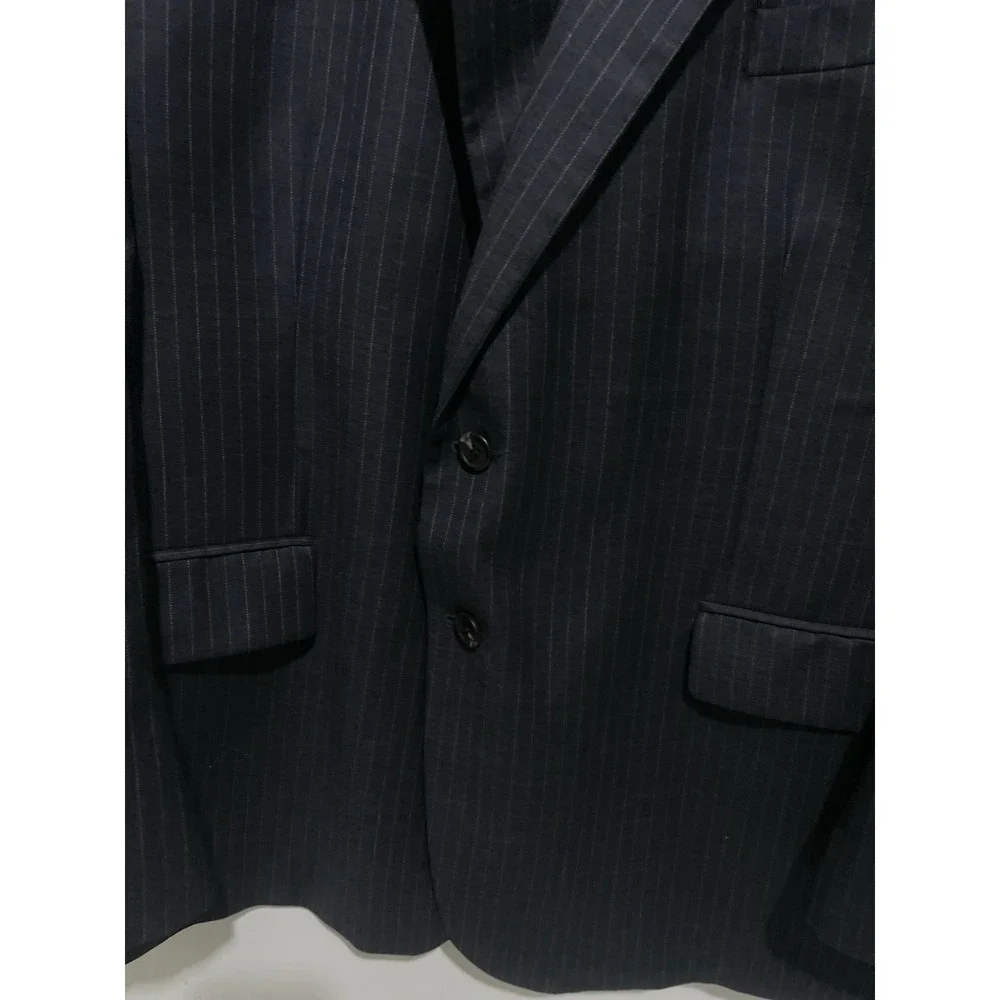 Ralph Lauren Men's 50R Charcoal Pinstripe Wool Sports Coat Blazer